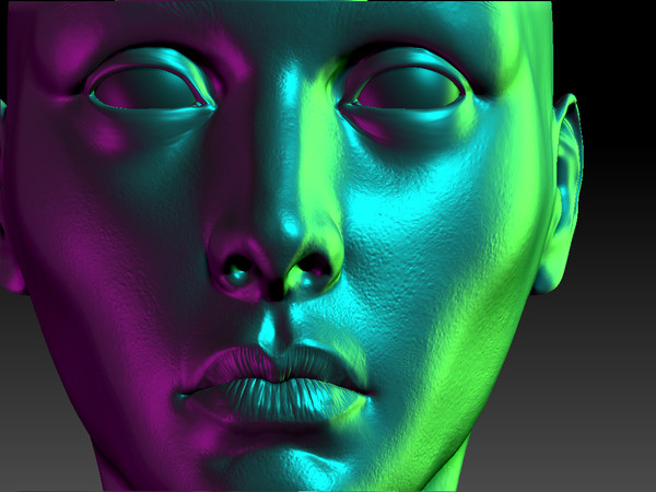 maya female head - female head by timbowden